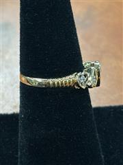Lady's Gold Heart Ring 10K Yellow Gold 2.49g Size:6